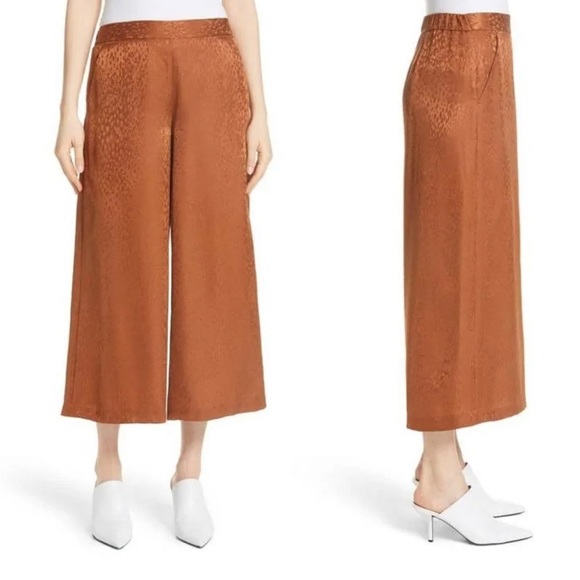 A.L.C. Pants - ALC Jameson Silk Cropped Culottes Animal Print Size 4